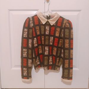 Mori style top with collar